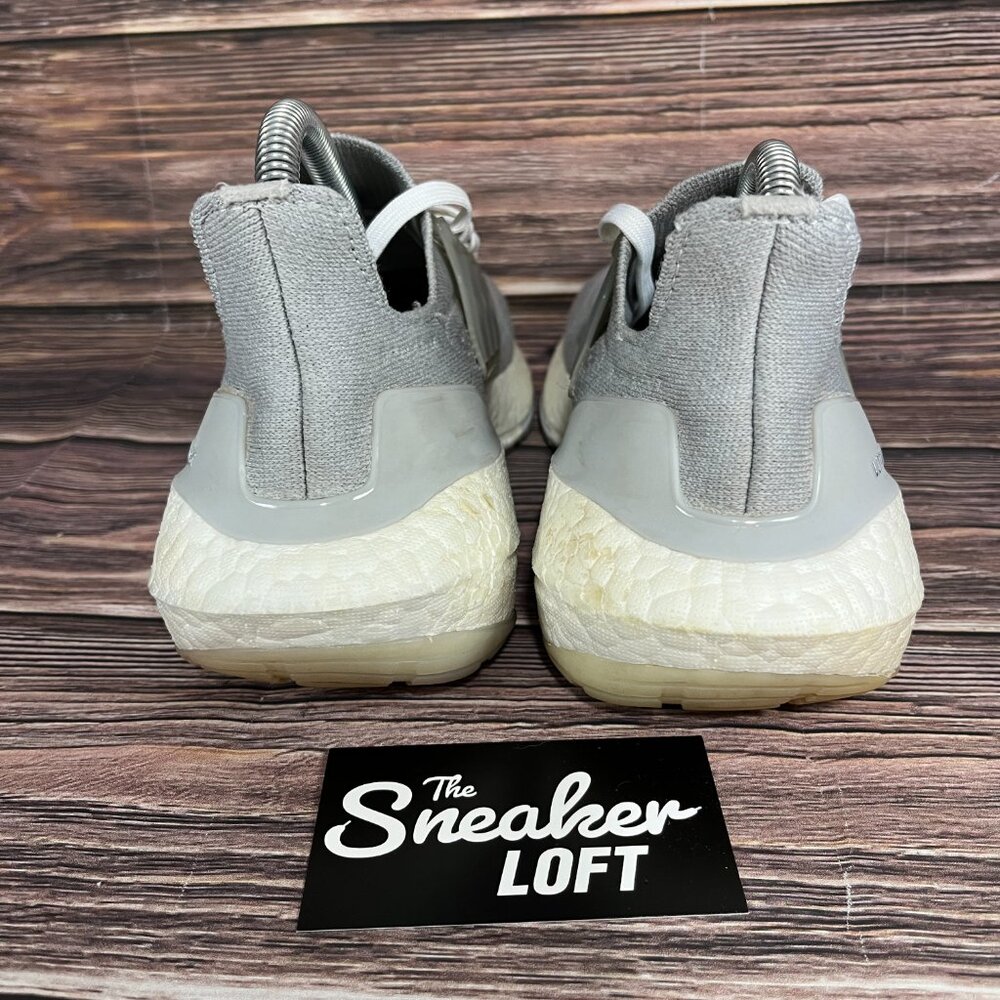 Adidas Ultraboost 21 Grey Silver Metallic Women's‎ Athletic Shoes - Picture 4 of 8